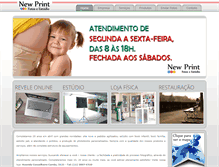 Tablet Screenshot of newprint.com.br